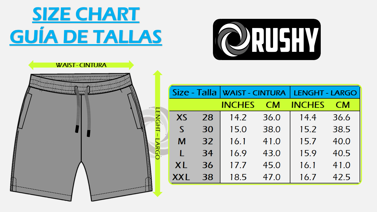 Traje de Baño Hombre Corto Cómodo Secado Rápido Short Swimwear Fast Dry - Rushy Swimwear PIKADO